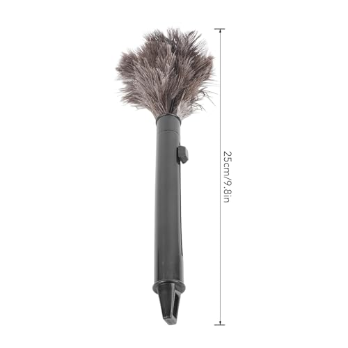 Image of Hztyyier 2Pcs Retractable Feather Duster Ostrich Feathers Duster, Elastic Retractable Pole, Efficient Dust Removal, Multifunctional Use, Long Handle