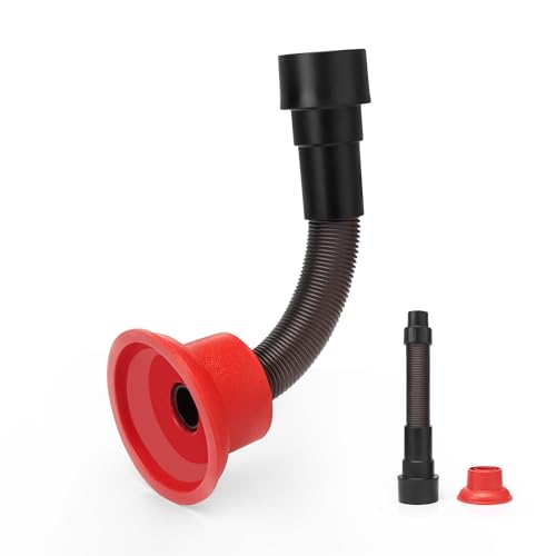 Shop-Vac 2-In-1 AC Drain Line Unclogger Tool, Universal Fit HVAC Drain Line Cleaner Adapter for Vacuums, Flexible & Durable Wet Vac Attachment with Clear Visibility for Sink, Floor Sewer, A/C Cleaning