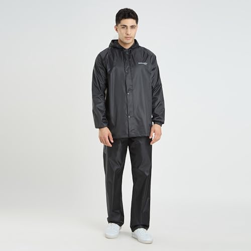 Water Fighter by ZEEL Rain Coat for Men with Adjustable Hood, Pol...