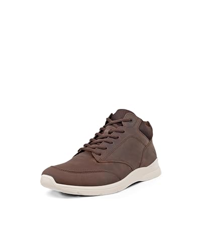 ECCO Irving - Botines para hombre, color moca, talla 48, moca, 15 UK
