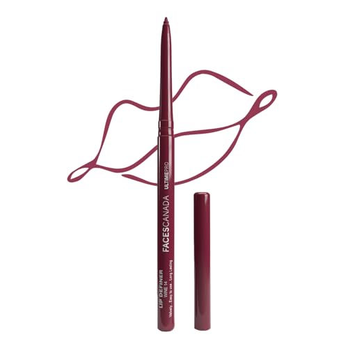 Image of FACES CANADA Ultime Pro Lip Definer - Wine 14, 0.35g | Rich & Creamy Texture | Matte Finish | Fuller & Brighter Lips | Easily Blendable | Highly Pigmented | Waterproof & Smudgeproof