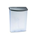 Deflecto 790901 Outdoor Literature Box, Plastic,10-Inch x4-1/2-Inch x13-1/8-Inch,BK Lid/CL