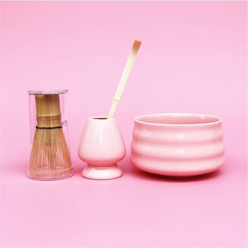 Hajhi Matcha Set Rosa Keramik 4-teilig