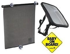 Two Free Bonuses with This Baby Mirror That Will Keep Your Child in Sight in The Back seat and Includes a Car Window Shade and Baby on Board Sign for Your car