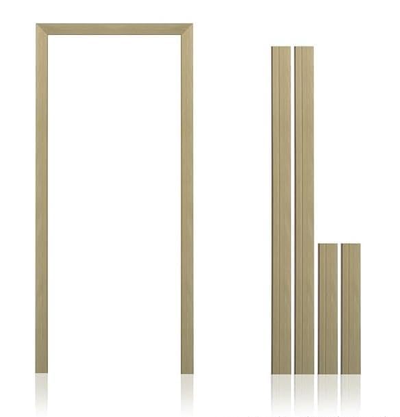 Sudha Timber WPC Door Frame Wooden Frame Set, Dark Brown, Interior Door Architrave with Side Strips Ideal for Bedroom, Bathroom, Balcony, Office, Kitchen (1, Ivory, 76.2 * 50.8 * 76.2(1piece))-image-13