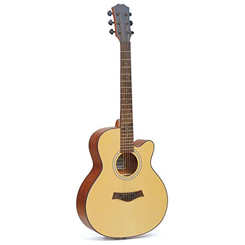 KEPOHK Guitare acoustique 36 pouces guitare Folk épicéa acajou 21 frettes touche en palissandre pour débutants adultes… - Les Beatles, Paul McCartney, John Lennon, RIngo Starr, George Harrison KEPOHK Guitare acoustique 36 pouces guitare Folk épicéa acajou 21 frettes touche en palissandre pour débutants adultes…