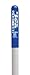 Utility Round Dome Marker, 72"H, Wht Pole, Blue Top 48"Reveal, CAUTION Water Valve-811 Logo