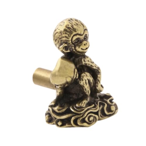 Guangcailun Elegante manija de mono, elegante perilla de armario, robusta manija cobre divertida para muebles hogar, puerta, regalo, muebles cocina, puerta, regalo creativo, cocina