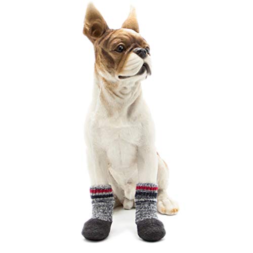 POPETPOP Meias Impermeáveis para Cachorros, Antiderrapantes, Sola de Borracha para Animais de Estima
