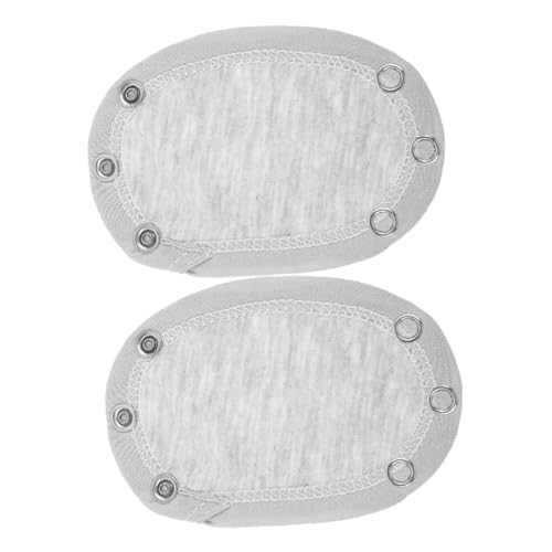 Healeved 2 piezas Extensor para Body de Niña Algodón Gris Prolongador para Mameluco Unisex Facilita Cambio de Pañal Cómodo para Recién Nacidos y Pequeños