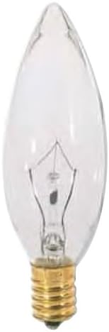 Bulbrite 400425-25CTC/E14-25 Watt Clear Incandescent Torpedo Shape Light Bulb, E14 Base (European)