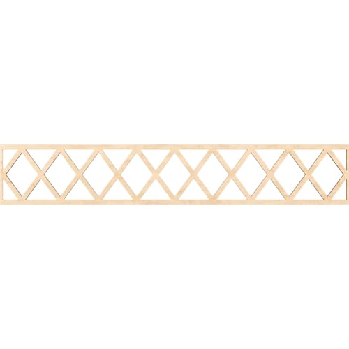 46 5/8"W x 8"H x 1/4"T Wolford Fretwork Moulding, Birch
