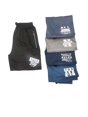ELLAI Style ICON Men’s 100% Cotton Regular Fit Knee-Length Casual Shorts | Pack of 5 Combo for Yoga, Gym, Running, Sports, Sleep & Lounge Wear (Multicolor) (in, Numeric, 34, Regular, Multicolor) ELLAI Style ICON Men’s 100% Cotton Regular Fit Knee-Length Casual Shorts | Pack of 5 Combo for Yoga, Gym, Running, Sports, Sleep & Lounge Wear (Multicolor) (in, Numeric, 34, Regular, Multicolor)