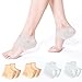 Produktbild 4 Paare Fersenschutz, Silikon Fersenpolster Gel Ferse Socken Gel Fersenschutz Silikon Pads für Fersensporn Plantarfasziitis Fersensporn Chronische Trockene Rissige Ferse Damen Mädchen Herren