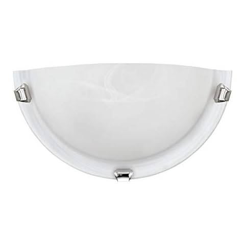 Lámpara de Pared Eglo Salomé Cromo Blanco Cover