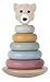 Produktbild Kindsgut Stapelturm, Motorik-Spielzeug für Klein-Kinder aus Holz, schönes Geschenk zum 1. Geburtstag, dezente Farben und Schlichtes Design, hochwertige Qualität, Bär