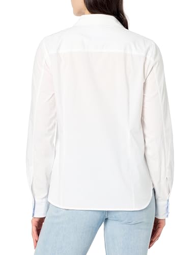 Nautica Women's Button Front Long Sleeve Roll Tab Shirt2