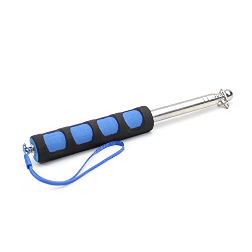 Image of Othmro 3Pcs Hollow Telescopic Teachers Pointer, Teaching Pointer Stick for Classroom, Metal Hand Retractable Pointer Extended Length 39.4 inch, Handheld Presenter Whiteboard Pointer (Blue)