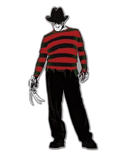 Image of Elektroplate Freddy Krueger Dynamic Car Decal 5.2 inch | Officially Licensed Nightmare on Elm Street, Weatherproof Automotive Grade Vinyl Sticker for Water Bottle, Laptop & More