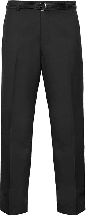 Men’s Smart Casual Formal Trousers for Business Office Wear – Executive Straight Leg Flat Front Dress Pants with Pockets,Everpress Smart Fit Work Trousers for Home and Professional Use