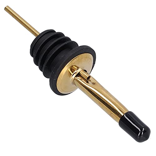 Drankflesschenkers, rubberen afdichtingsring Anti-lekflesschenker voor restaurants voor bars(Goud + zwarte korte hoed) - Afbeelding 8