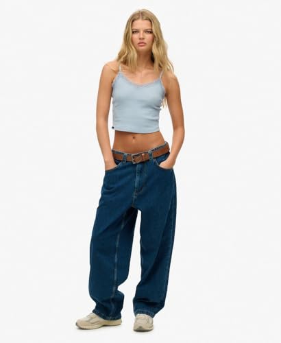 Débardeur court à liseré en dentelle femme Superdry Athletic Essentials - vue 3