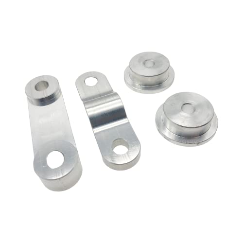 Transmission Shifter Bushing Set Front & Rear Aluminum Compatible With Civic 1988-2000 D Series Engines Ek Eg D15 D16 1993-97 Del Sol 1988-91 Crx #TOP11