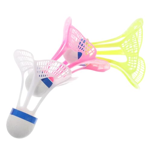 Toddmomy Badminton Set 3pcs Heavy Nylon Shuttlecocks Badminton Birdies Training Sport Accessory