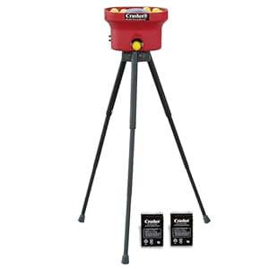 Heater Crusher Pitching Machine W/ 8-Hour Rechargeable Battery – Accurate & Portable, Delivers Fastballs & Curveballs | Adjustable, High Performance, Portable, Ideal for Baseball & Softball Training Heater Crusher Pitching Machine W 8 Hour Rechargeable Battery–Accurate Portable Delivers Fastballs Curveballs Adjustable High Performance Portable Ideal for Baseball Softball Training