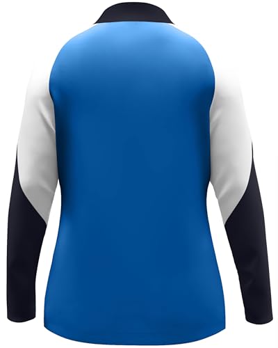 JAKO Damen Polyesterjacke Dynamic, royal/weiß/marine, XL – Ansicht 6