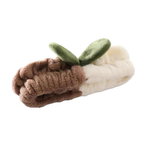 耳付き ヘアバンド 洗顔 化粧 メイク まとめ髪 お風呂 幅広 太め ターバン 韓国 レディース (観葉植物)