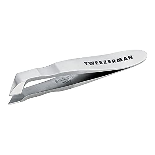 TWEEZERMAN Cuticle Clippers (Cuticle Remover for Precise Cutting and Removal of Cuticles on Fingers and Toes, Stainless Steel), Silver