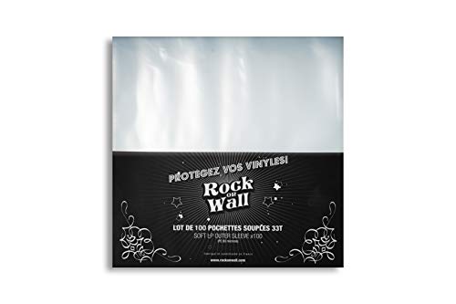 Rock On Wall - Buste morbide trasparenti per dischi in vinile 33T/12