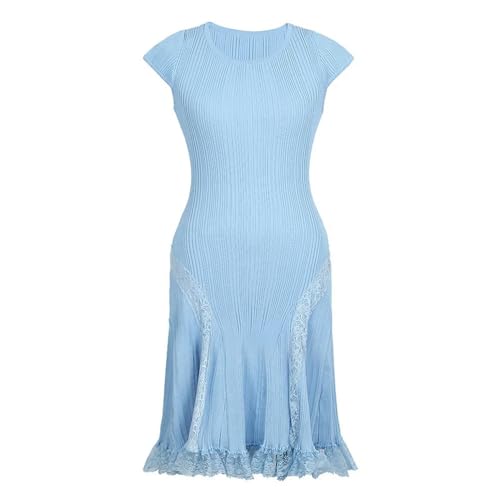 Robe longue manches courtes col rond idéale pour vos soirées d'été