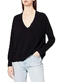 Hombros cortados Only Onlcozy L/S-Jersey con Cuello en V Sudadera, Negro, L para Mujer