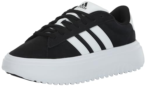adidas Women's Grand Court Platform Suede Sneaker