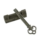 Design vintage décoratif : ce cadenas antique dispose d'un design vintage et orné, ajoutant une touche de charme ancien à vos effets personnels. Le cadenas en laiton sculpté présente un savoir-faire exquis et une attention aux détails, ce qui en fait une belle pièce décorative.