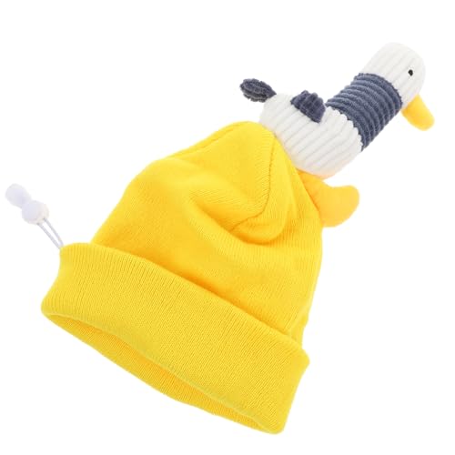 JOINPAYA Funda Elástica para Casco de Esquí Unisex Talla Única 55-62 CM Diseño de Dibujos Animados Amarillo Patito Protector Lavable para Deportes de Nieve y Actividades al Aire Libre