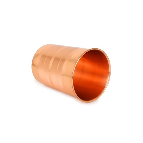 Miniatura 6 de Zap Impex Vaso De Agua De Cobre, Cobre Puro, Beneficios Ayurvédicos Para La Salud, 250 Ml, Para Uso Diario 4