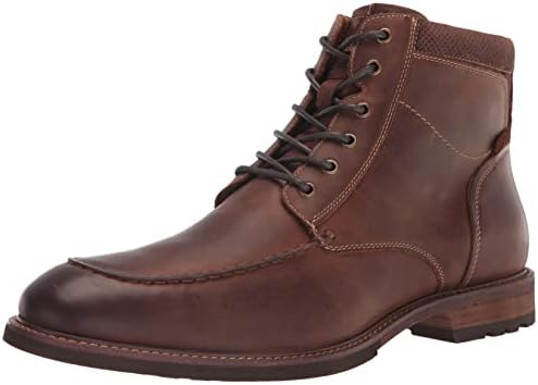 Florsheim Men's Chalet Moc Toe Boot Ankle, Brown Crazy Horse, 8.5