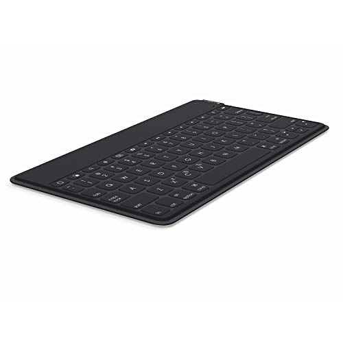 Logitech Keys-To-Go Tastiera Wireless Bluetooth Per iPhone, iPad, Apple TV, Sottile, Leggera, Tasti Scelta Rapida, Layout ‎Tedesco QWERTZ, Nero