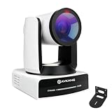 AVKANS NDI PTZ Camera 4K - 30X Auto Tracking Live Streaming Cam with SDI/HDMI/IP Outputs for Church...