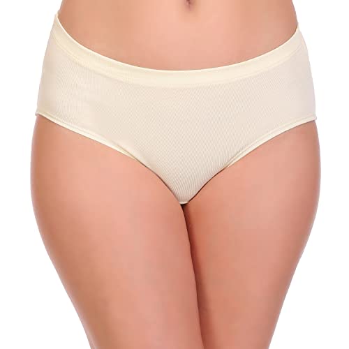 Image of SONA Women's Soft Cotton Inner Elastic Plain Daily Use Hipster Panties
