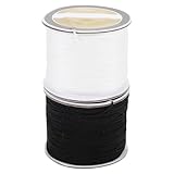 KAJNBN Hilo Trenzado Chinlon para Hacer Pulseras y Joyería, Resistente al Desgaste, Fácil de Almacenar, 2 Rollos para Manualidades DIY