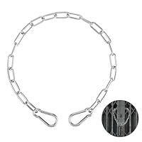 Kette, Edelstahlkette Metallkette Sicherheitstür Kettenschloss mit Bergsteigerschnallen an Beiden Enden Haustier Hundekette für Fahrradtüren Zäune Rollerschlösser Diebstahlsicherung Kette