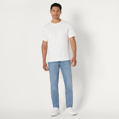 Amazon Essentials Men's Slim-Fit Jeans with Tapered Leg, 5-Pocket Styling, Zip Fly, Tinted Light Wash, 38W x 34L by Amazon Essentials - Used condition - Image 6