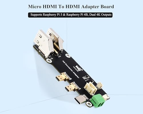 Adaptador Micro HDMI a HDMI para Raspberry Pi 5 y 4B miniatura 2