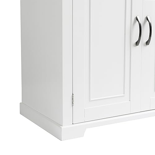 Gecheer Bathroom Storage Cabinet with Doors and Drawer, Multiple Storage