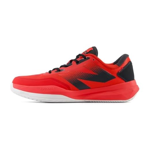 New Balance FuelCell Propel V4 Tênis de corrida masculino, Team Red/Phantom/Prata, 39