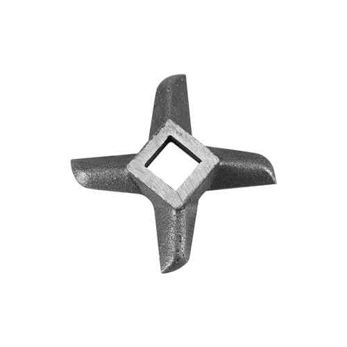 MOUMOUTEN Meat Grinder Blades, Meat Mixer Steel Knife Cutter Replacement, Cross Shaped Professional Kitchen Aid Meat Grinder Attachment for Stand Mixer(Number 8)